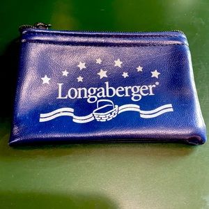 Navy Longaberger Coin Purse